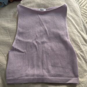 Cotton On Lilac Ribbed Tank Top